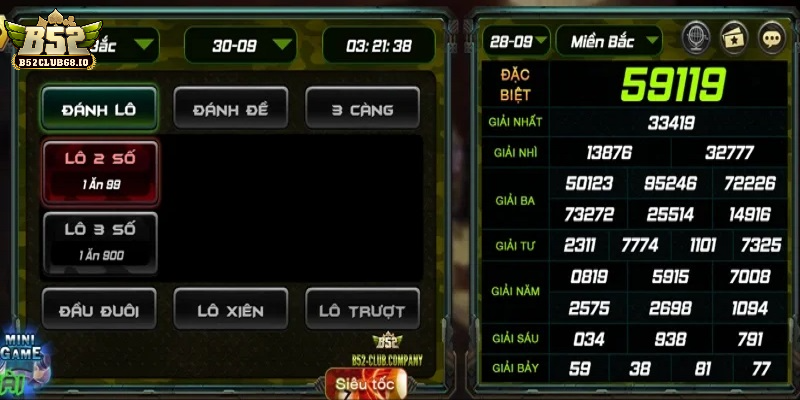 Lô đề 1 ăn 900 tại cổng game B52 Club