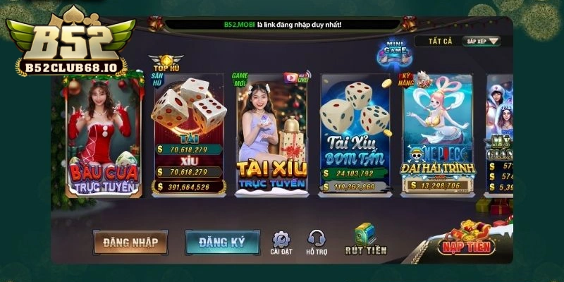 Sòng bài B52 Club quy tụ kho game phong phú chơi thỏa thích Sòng bài B52 Club quy tụ kho game phong phú chơi thỏa thích